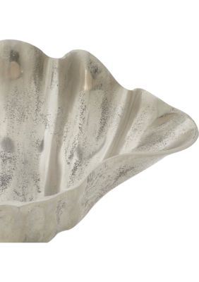 Coastal Aluminum Metal Decorative Bowl