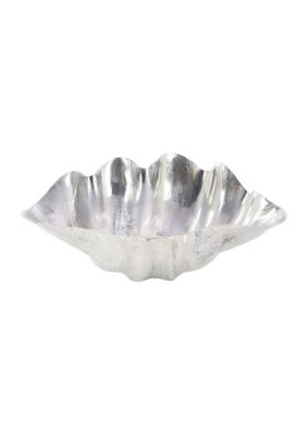 Coastal Aluminum Metal Decorative Bowl