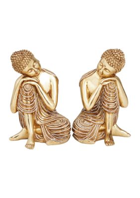 Traditional Polystone Sculpture - Set of 2
