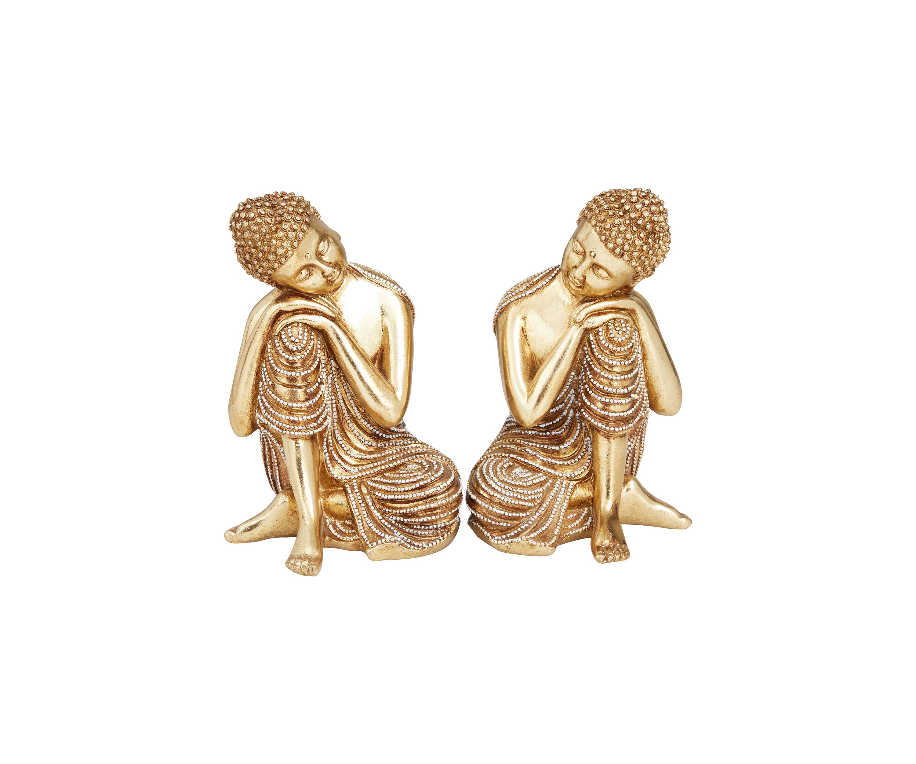 Traditional Polystone Sculpture - Set of 2