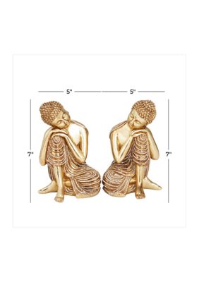 Traditional Polystone Sculpture - Set of 2