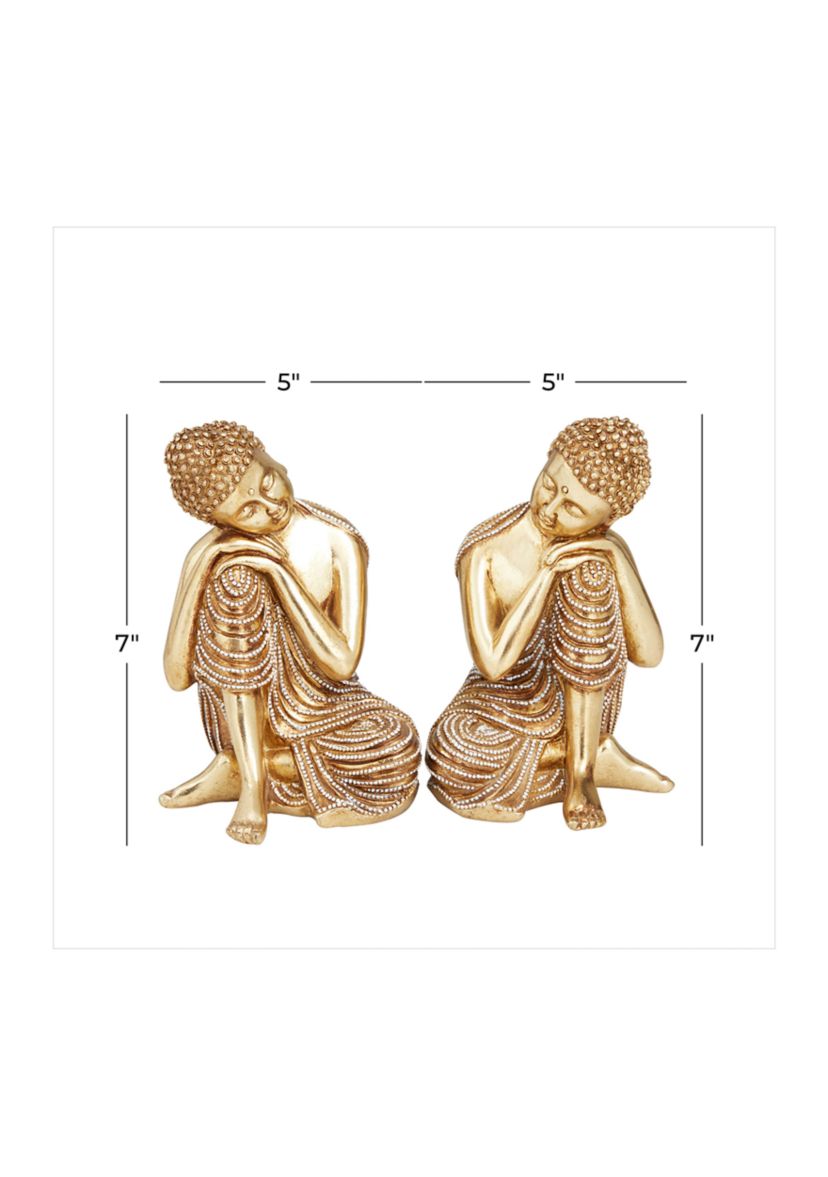 Traditional Polystone Sculpture - Set of 2