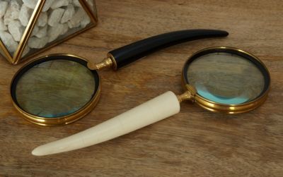 Eclectic Metal Magnifying Glass - Set of 3