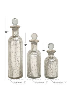 Glam Glass Decorative Jars - Set of 3