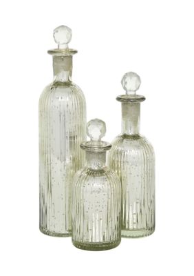 Glam Glass Decorative Jars - Set of 3