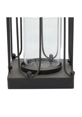 Contemporary Metal Candle Lantern - Set of 2