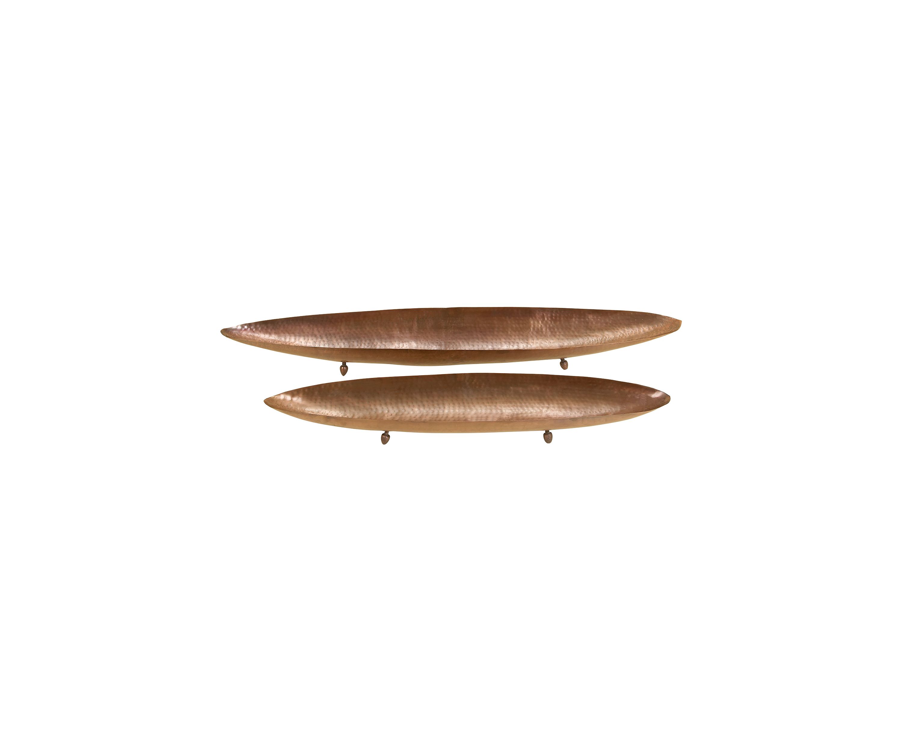 Traditional Metal Tray - Set of 2