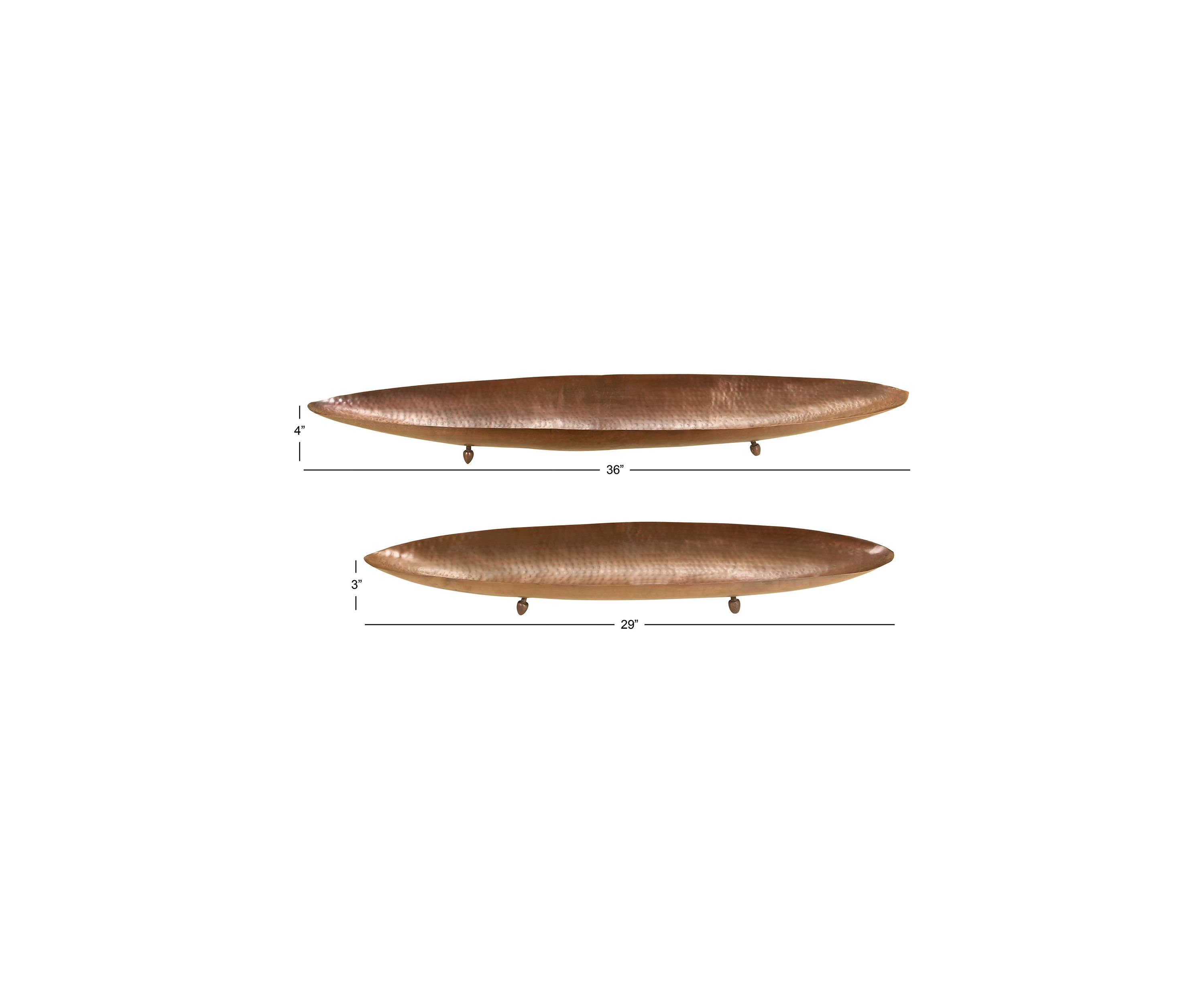 Traditional Metal Tray - Set of 2