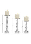 Aluminum Traditional Candle Holder  Set of 3