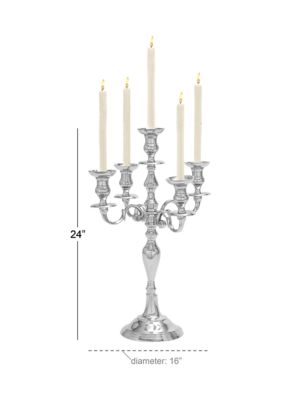 Traditional Aluminum Metal Candelabra