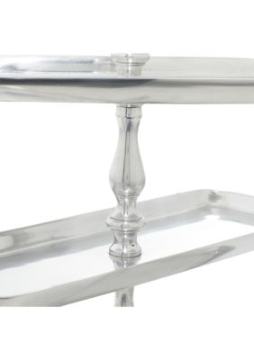 Transitional Aluminum Metal Tiered Server