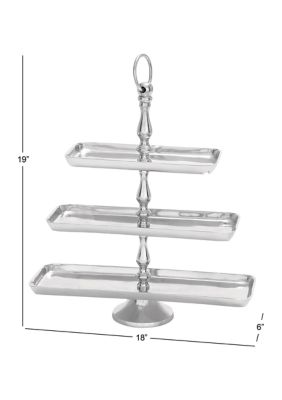 Transitional Aluminum Metal Tiered Server