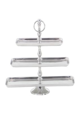 Transitional Aluminum Metal Tiered Server