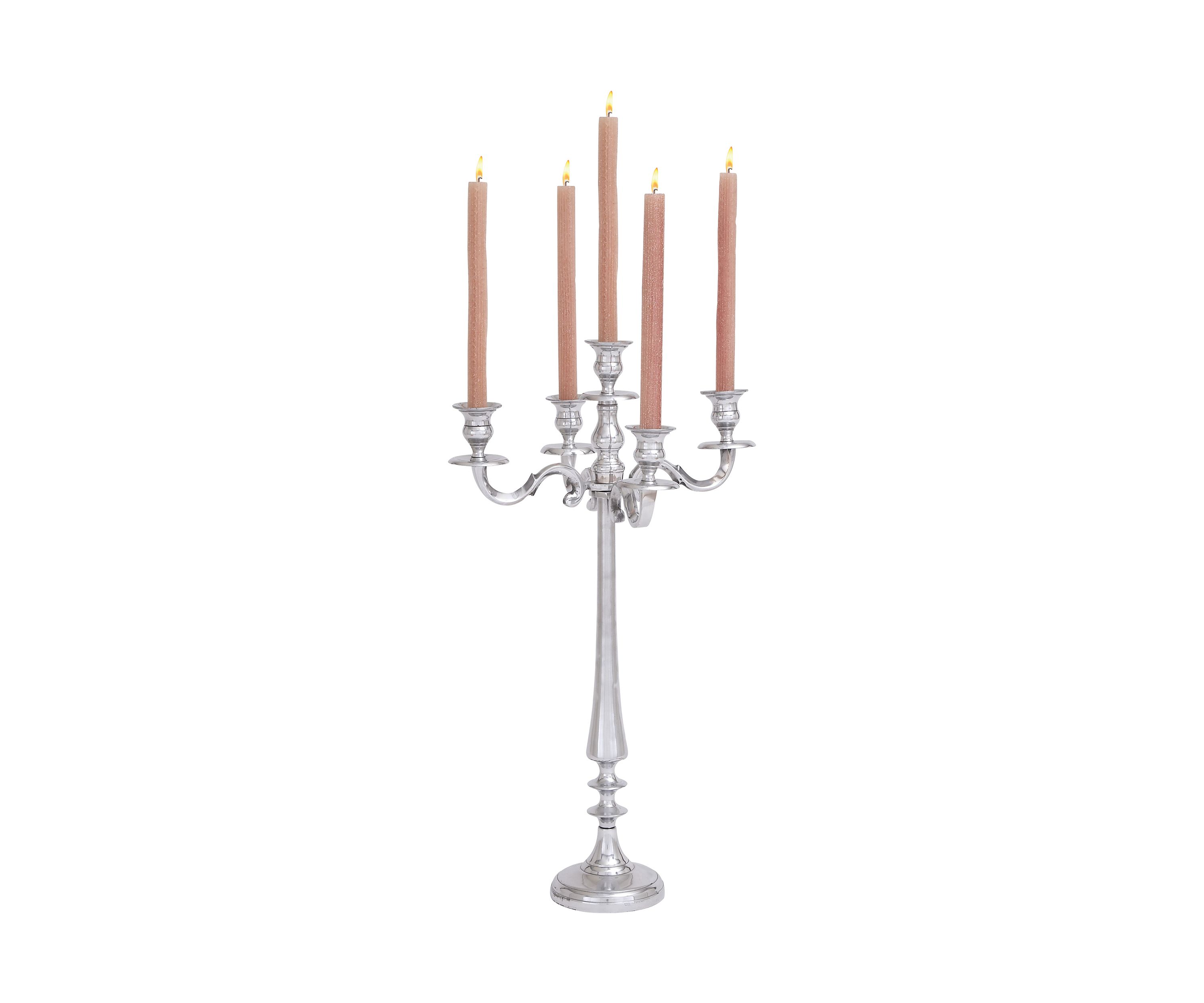 Traditional Aluminum Metal Candelabra