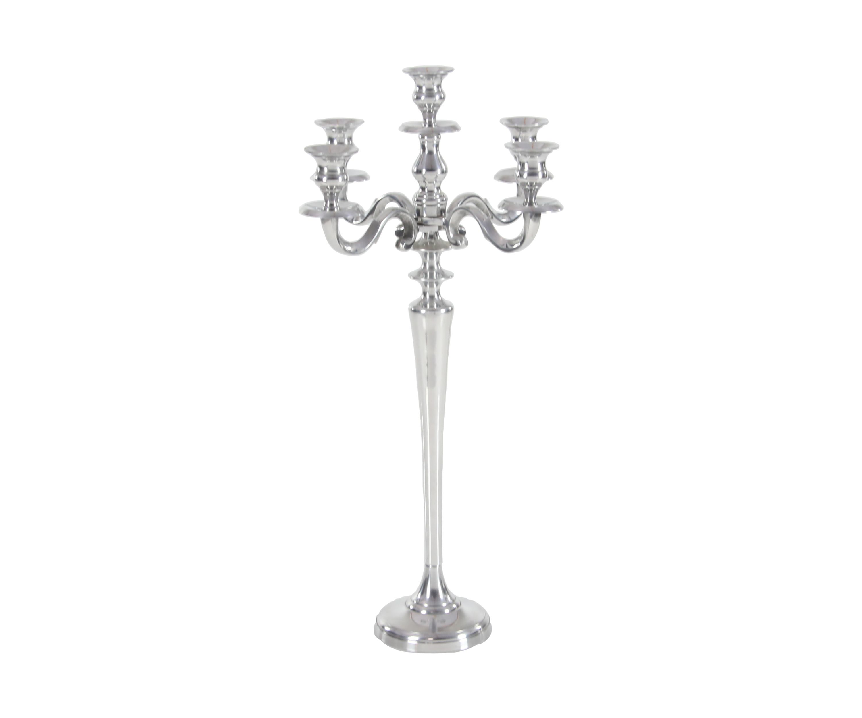 Traditional Aluminum Metal Candelabra