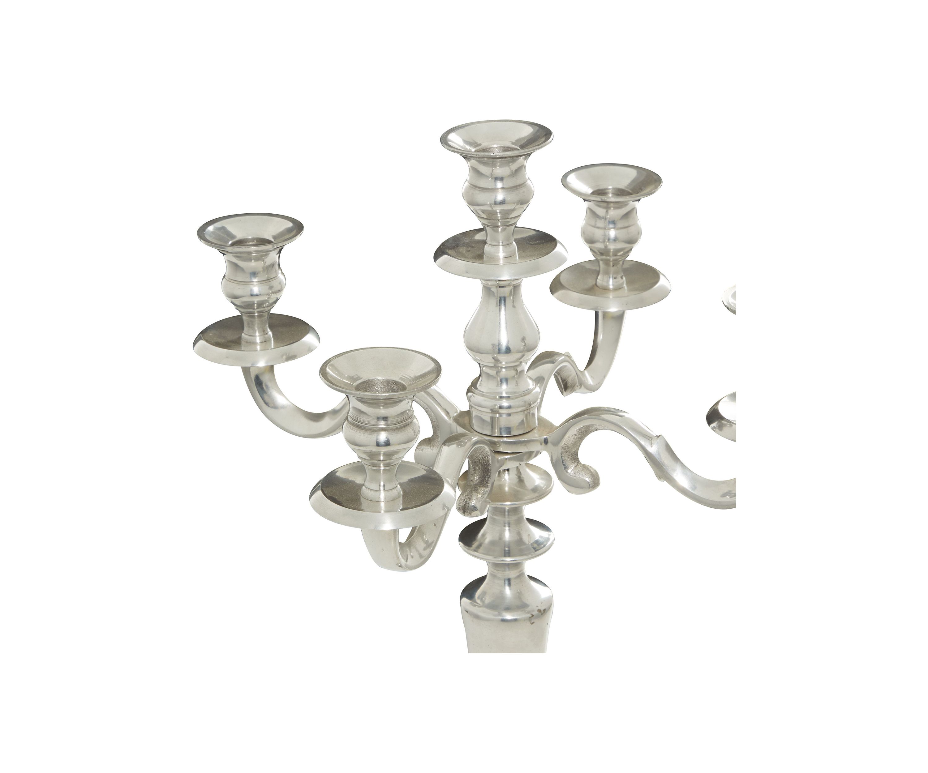 Traditional Aluminum Metal Candelabra