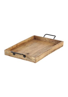 Rustic Mango Wood Tray - Set of 3