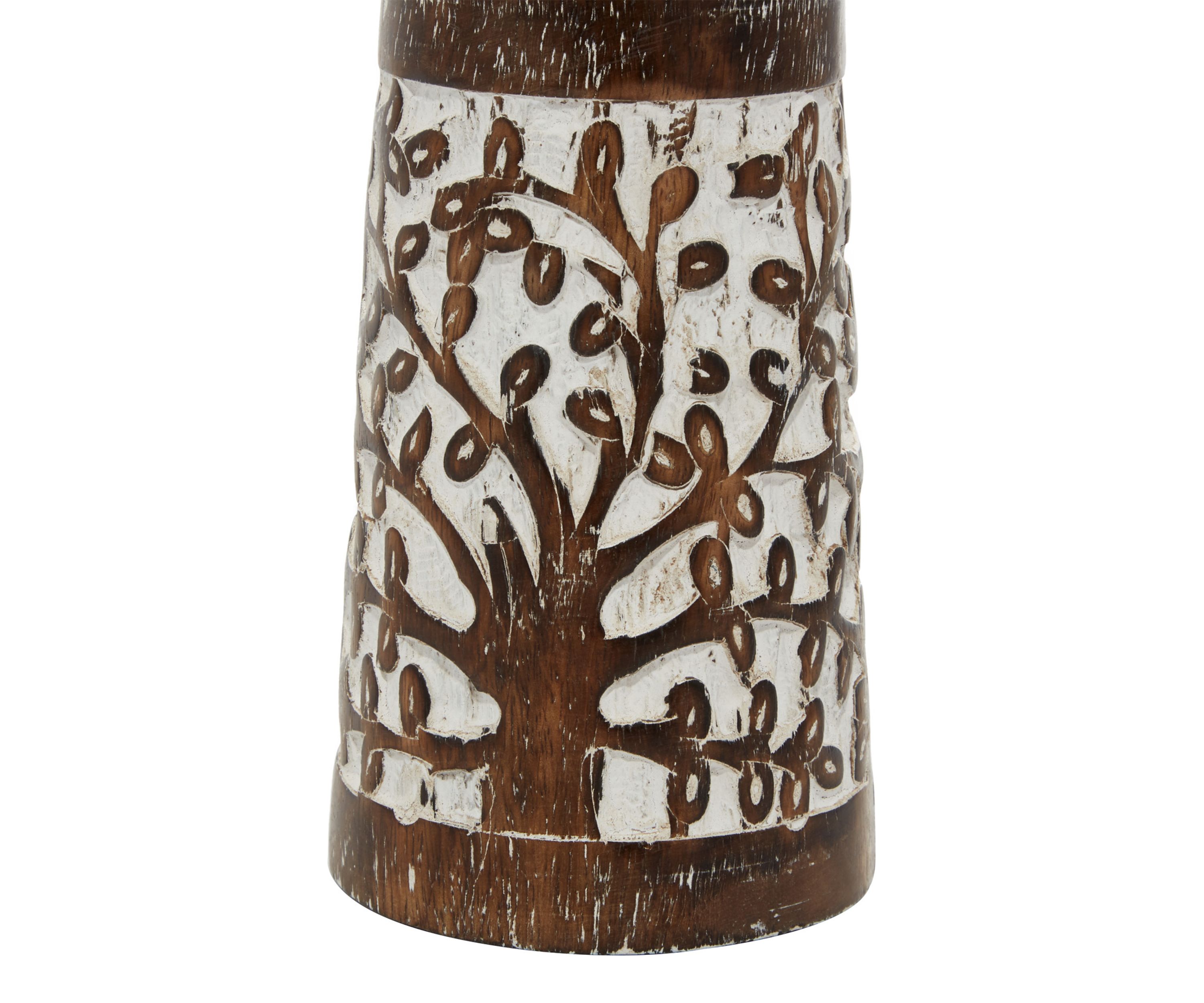 Coastal Mango Wood Candle Holder - Set of 3