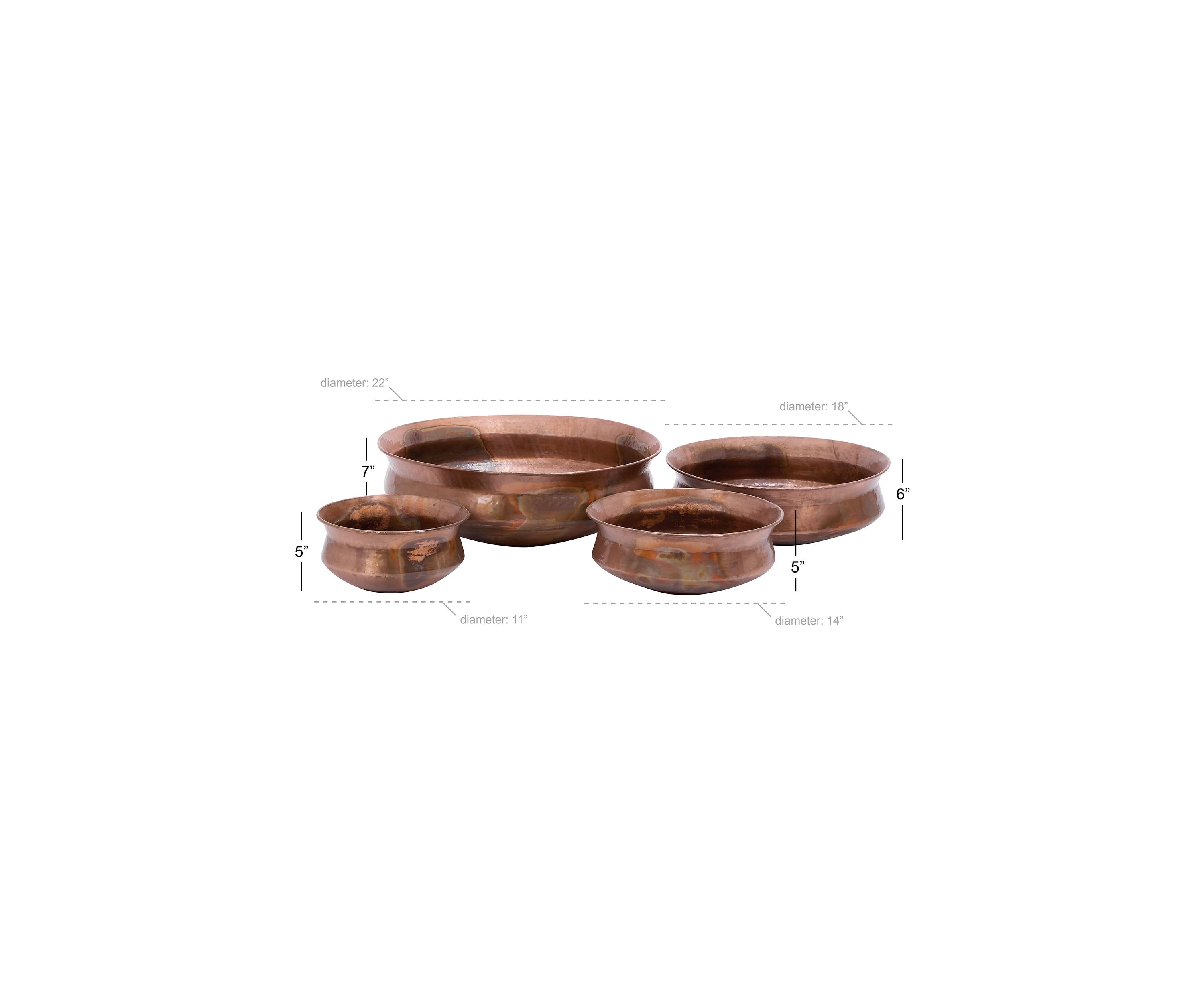 Rustic Metal Planter - Set of 4
