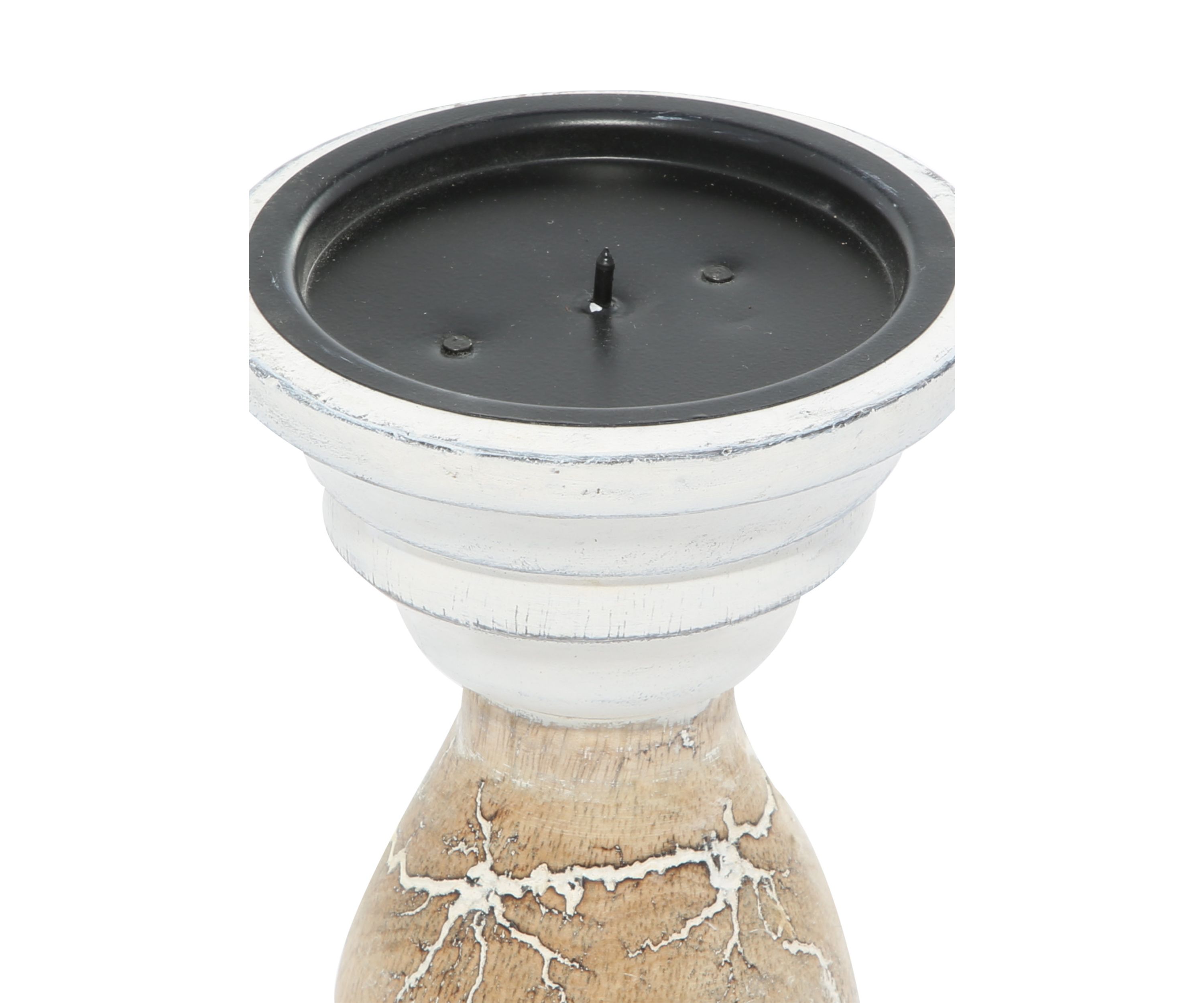 Farmhouse Wood Candle Holder - Set of 3