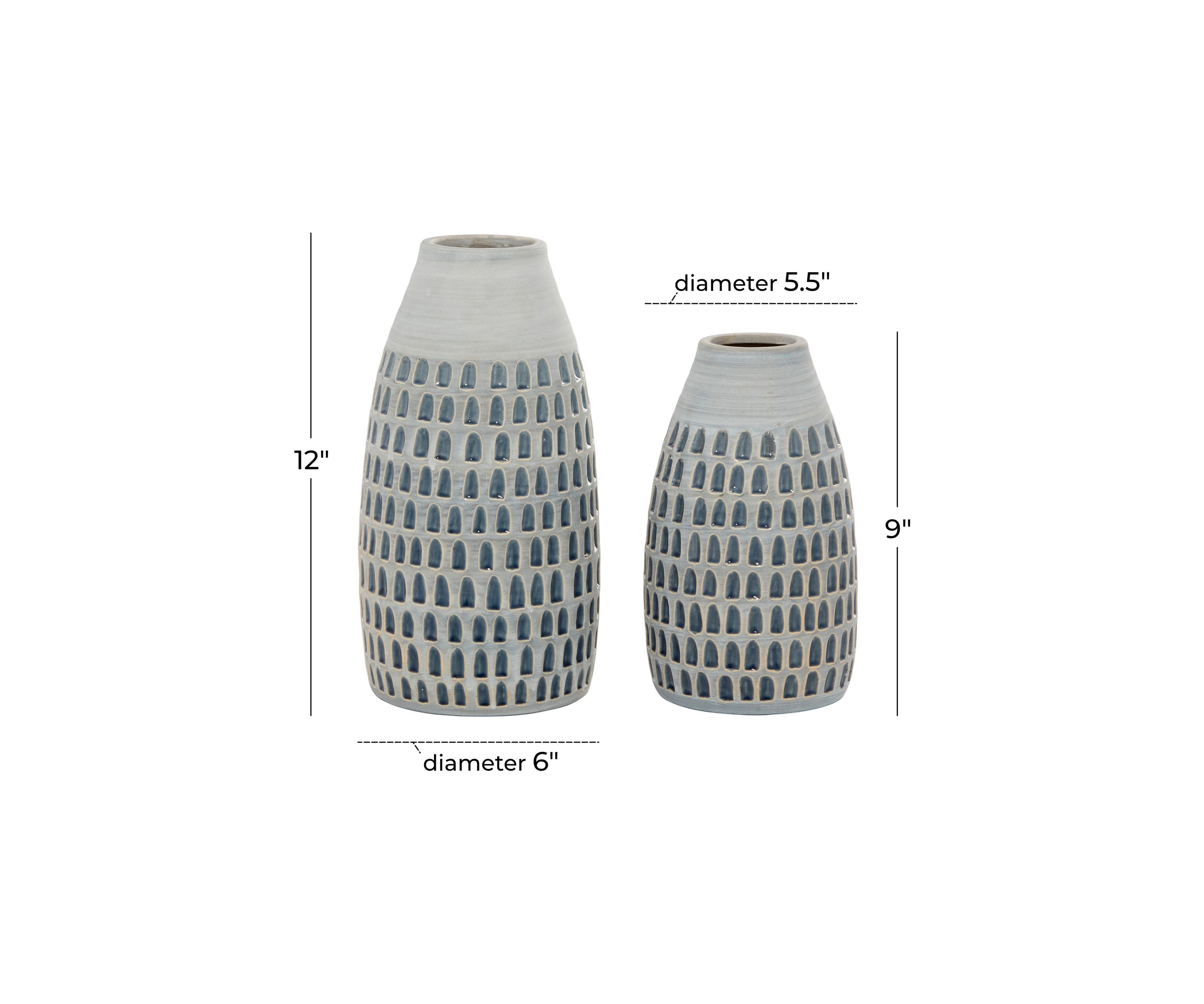 Contemporary Ceramic Vase - Set of 2