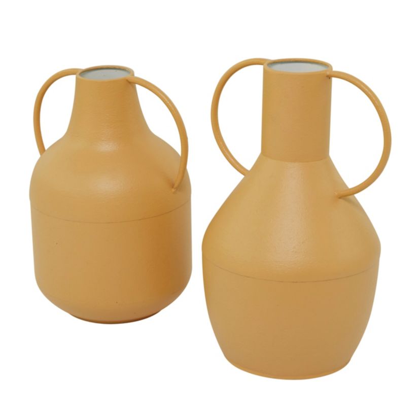 Modern Metal Vase - Set of 2