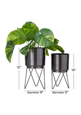 Modern Metal Planter - Set of 2