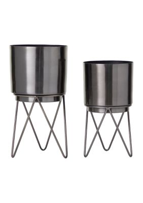 Modern Metal Planter - Set of 2