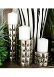 Iron Industrial Candle Holder  Set of 3