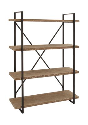 Industrial Wood Shelving Unit