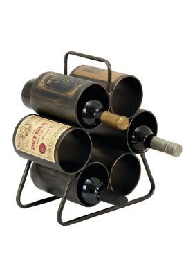 Industrial Metal Wine Rack