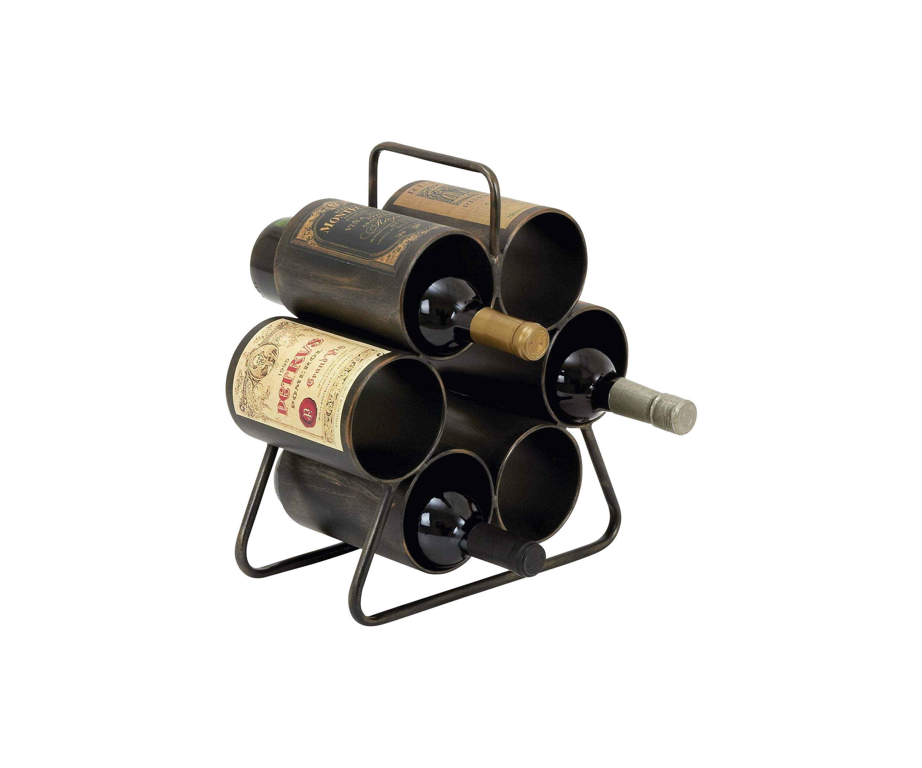 Industrial Metal Wine Rack