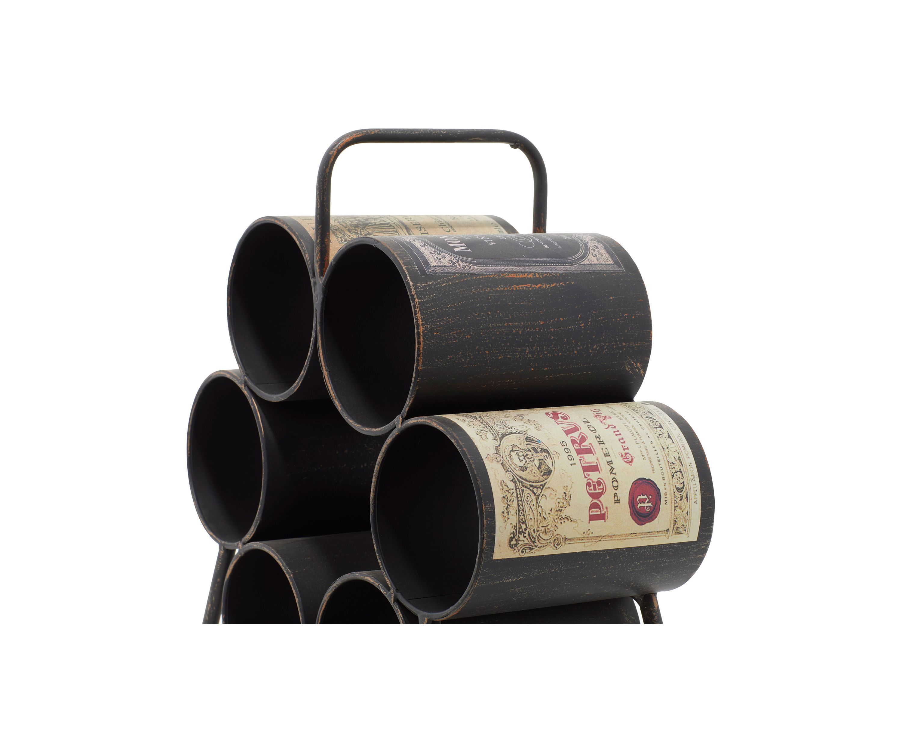 Industrial Metal Wine Rack