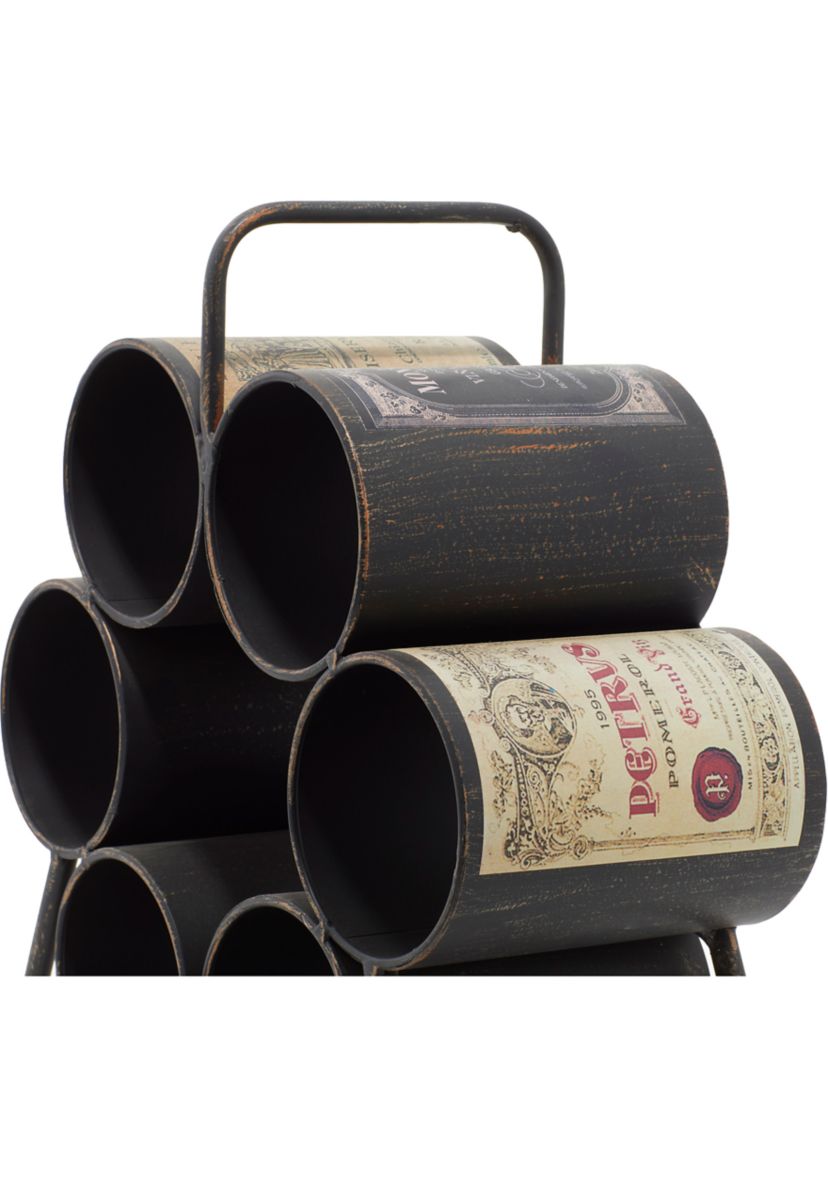 Industrial Metal Wine Rack