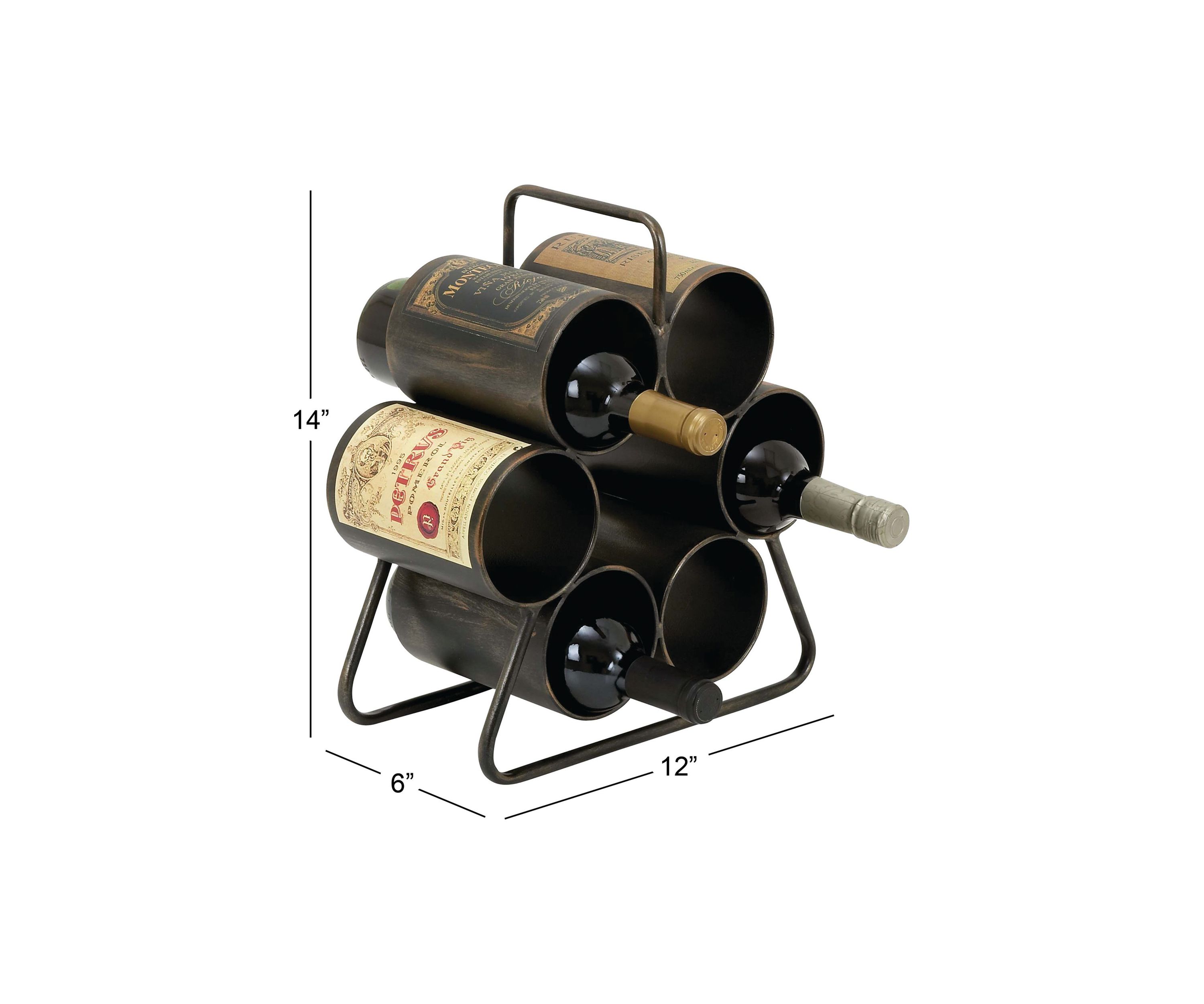 Industrial Metal Wine Rack