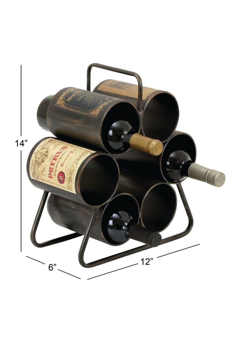 Industrial Metal Wine Rack