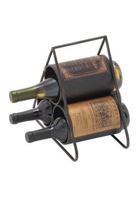 Industrial Metal Wine Rack