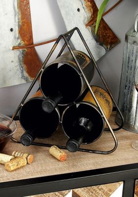 Industrial Metal Wine Rack