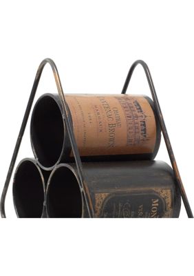 Industrial Metal Wine Rack