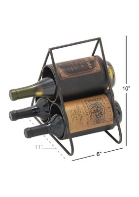 Industrial Metal Wine Rack