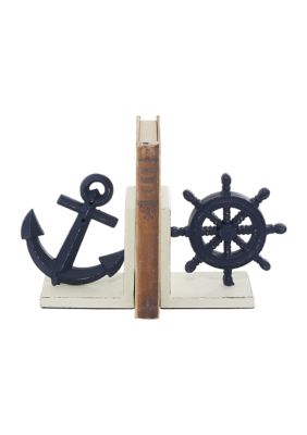 Coastal Metal Bookends - Set of 2