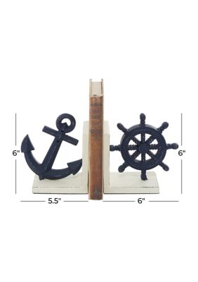 Coastal Metal Bookends - Set of 2