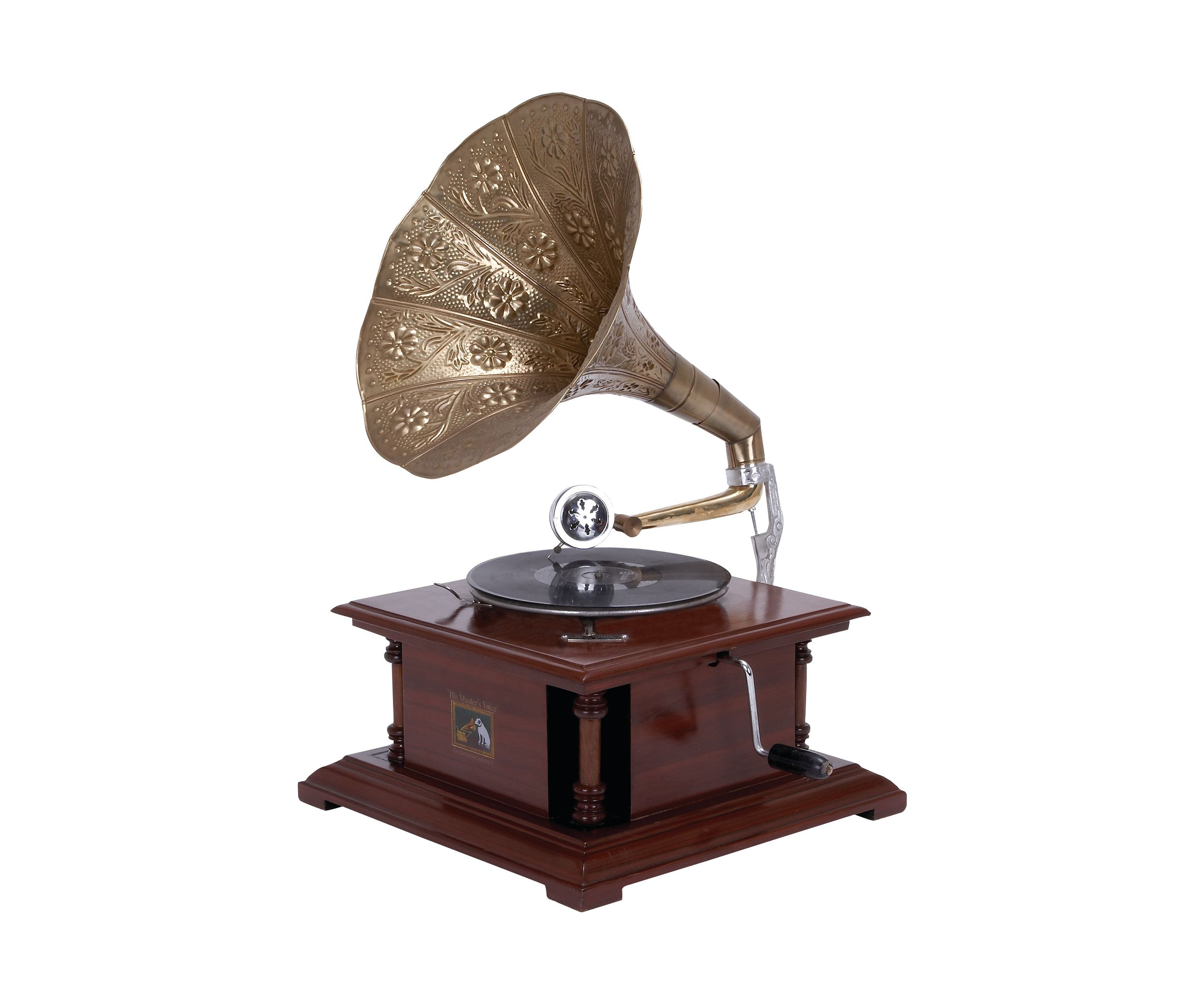 Vintage Wood Gramophone