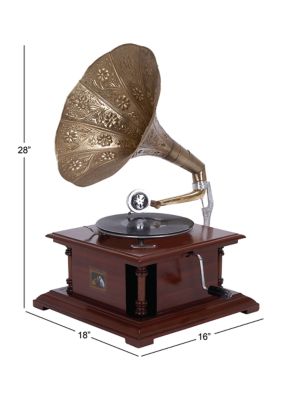 Vintage Wood Gramophone