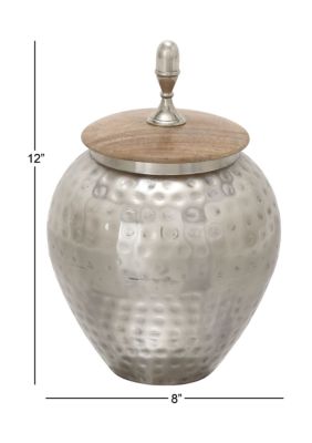 Contemporary Metal Decorative Jars