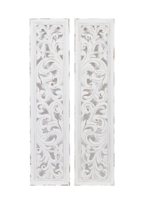 Traditional Wood Wall Decor - Set of 2