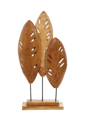 Coastal Teak Wood Sculpture