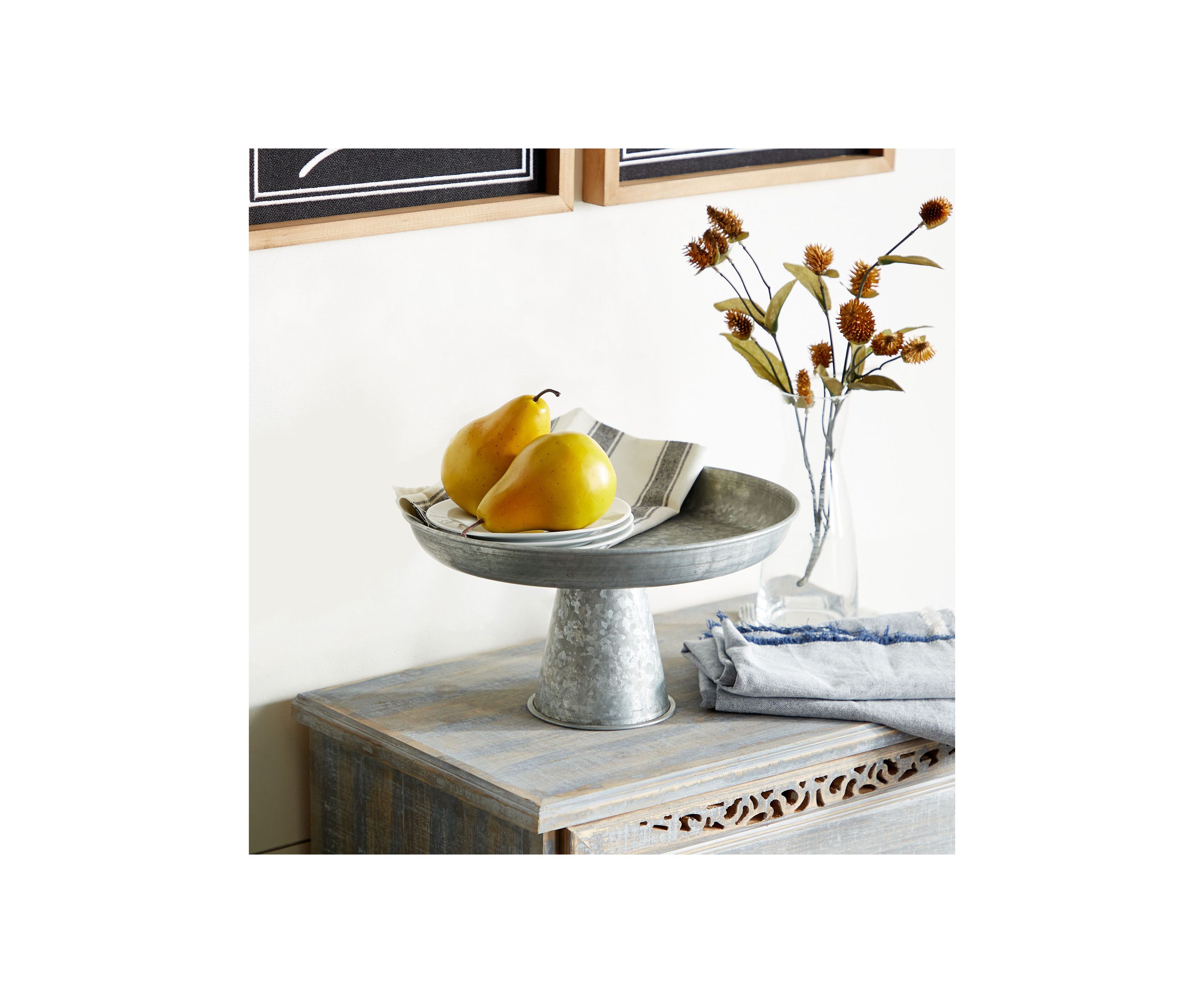 Farmhouse Metal Cake Stand