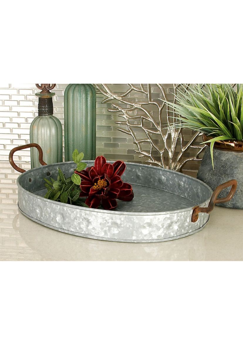 Farmhouse Metal Tray - Set of 3