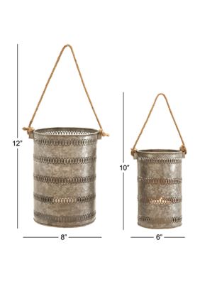 Coastal Metal Lantern - Set of 2